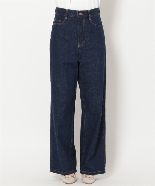 WILLSELECTION(ウィルセレクション)の「ワイドデニムパンツ(デニムパンツ・レディース・ブルー/ネイビー・S/M)」の9枚目の写真