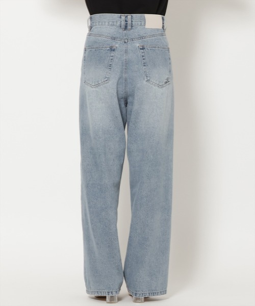 WILLSELECTION(ウィルセレクション)の「ワイドデニムパンツ(デニムパンツ・レディース・ブルー/ネイビー・S/M)」の4枚目の写真