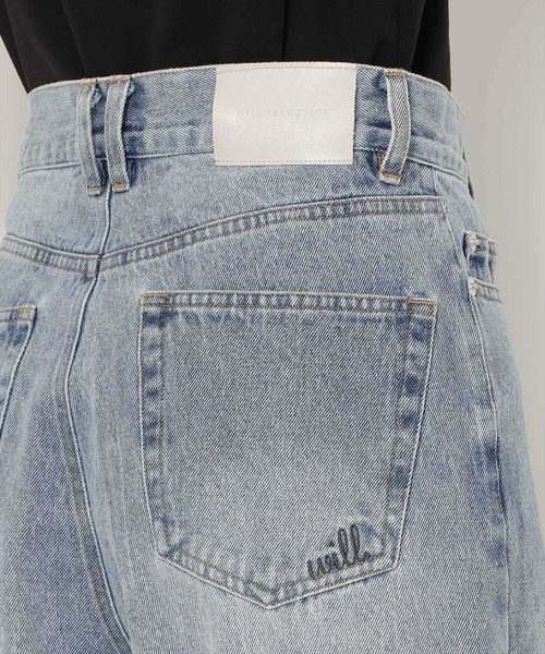 WILLSELECTION(ウィルセレクション)の「ワイドデニムパンツ(デニムパンツ・レディース・ブルー/ネイビー・S/M)」の6枚目の写真