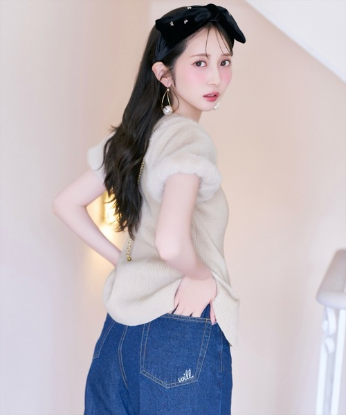 WILLSELECTION(ウィルセレクション)の「ワイドデニムパンツ(デニムパンツ・レディース・ブルー/ネイビー・S/M)」の19枚目の写真