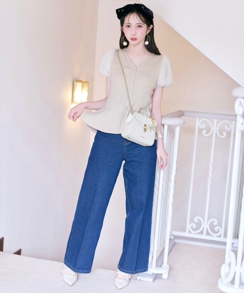 WILLSELECTION(ウィルセレクション)の「ワイドデニムパンツ(デニムパンツ・レディース・ブルー/ネイビー・S/M)」の17枚目の写真