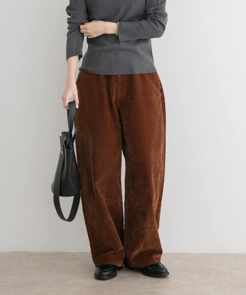 ITEMS URBANRESEARCH(アイテムズ アーバンリサーチ)の「コクーンワイドパンツ(その他パンツ・レディース・ライトブルー/ブラウン/ブルー・MEDIUM/SMALL)」の4枚目の写真