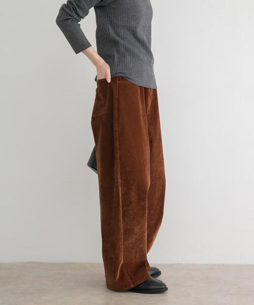 ITEMS URBANRESEARCH(アイテムズ アーバンリサーチ)の「コクーンワイドパンツ(その他パンツ・レディース・ライトブルー/ブラウン/ブルー・MEDIUM/SMALL)」の5枚目の写真