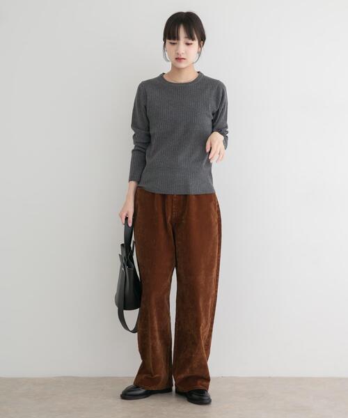 ITEMS URBANRESEARCH(アイテムズ アーバンリサーチ)の「コクーンワイドパンツ(その他パンツ・レディース・ライトブルー/ブラウン/ブルー・MEDIUM/SMALL)」の7枚目の写真