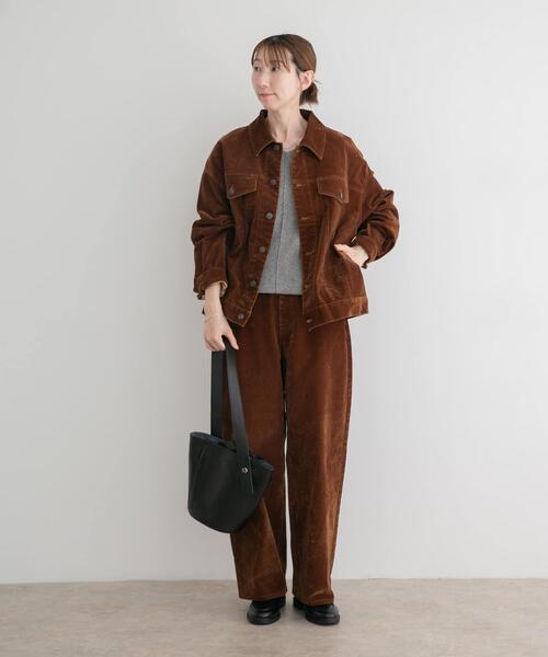 ITEMS URBANRESEARCH(アイテムズ アーバンリサーチ)の「コクーンワイドパンツ(その他パンツ・レディース・ライトブルー/ブラウン/ブルー・MEDIUM/SMALL)」の9枚目の写真