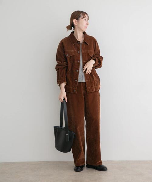 ITEMS URBANRESEARCH(アイテムズ アーバンリサーチ)の「コクーンワイドパンツ(その他パンツ・レディース・ライトブルー/ブラウン/ブルー・MEDIUM/SMALL)」の10枚目の写真