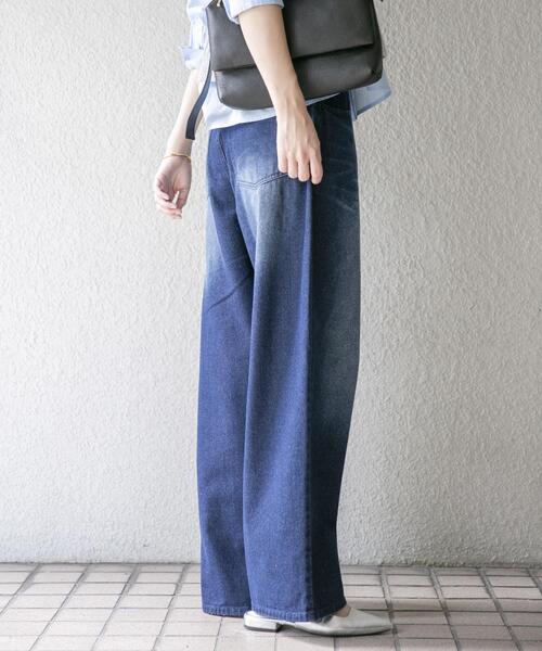 ITEMS URBANRESEARCH(アイテムズ アーバンリサーチ)の「コクーンワイドパンツ(その他パンツ・レディース・ライトブルー/ブラウン/ブルー・MEDIUM/SMALL)」の15枚目の写真