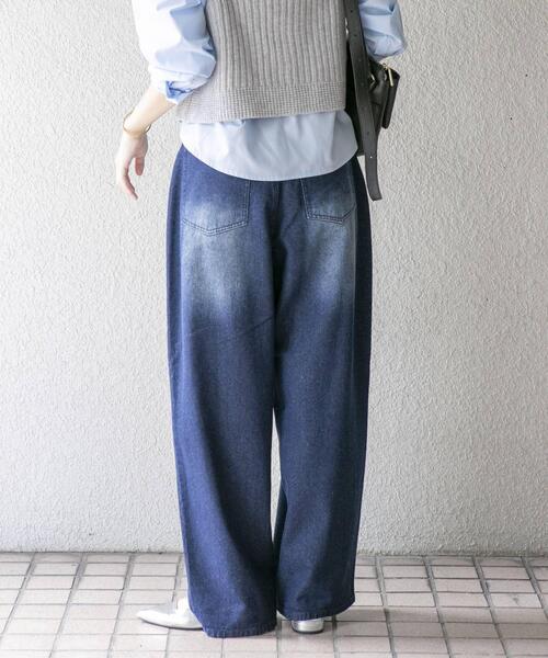 ITEMS URBANRESEARCH(アイテムズ アーバンリサーチ)の「コクーンワイドパンツ(その他パンツ・レディース・ライトブルー/ブラウン/ブルー・MEDIUM/SMALL)」の16枚目の写真