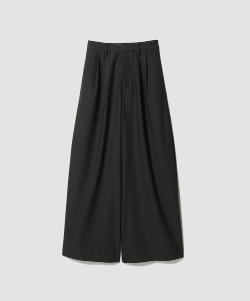 UNUS(ユナス)の「UNUS / Two Tuck Wide Trousers(スラックス・レディース・グレー/ブラック・38/36)」の2枚目の写真