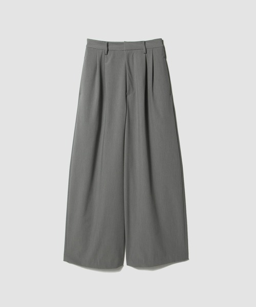 UNUS(ユナス)の「UNUS / Two Tuck Wide Trousers(スラックス・レディース・グレー/ブラック・38/36)」の3枚目の写真