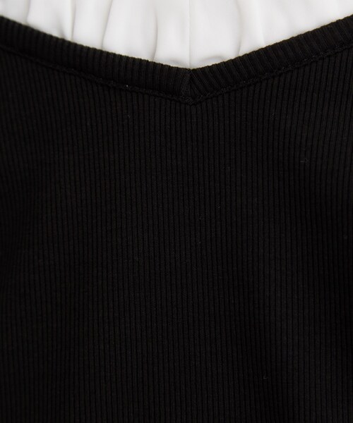 THE SHOP TK (ザ ショップ ティーケー )の「フリル襟 リブカットソー(Tシャツ/カットソー・レディース・ブラック/グレー/ダークブラウン・13/12)」の9枚目の写真