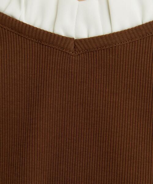 THE SHOP TK (ザ ショップ ティーケー )の「フリル襟 リブカットソー(Tシャツ/カットソー・レディース・ブラック/グレー/ダークブラウン・13/12)」の11枚目の写真