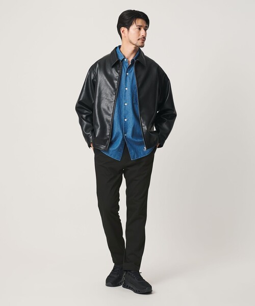 BEAUTY&YOUTH UNITED ARROWS(ビューティーアンドユースユナイテッドアローズ)の「【WEB限定 WARDROBE SMART】ワンダーシェイプ スキニーパンツ(その他パンツ・メンズ・ブラック/ベージュ/ダークグレー・L/M/S/XL)」の5枚目の写真