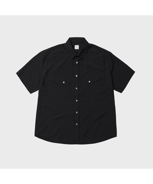 TY(ティワイ)の「セリン ウェスタン ハーフシャツ - クロップ, 3COLOR(シャツ/ブラウス・メンズ・ブラック/ミント/Beige・MEDIUM/LARGE/X-LARGE)」の2枚目の写真
