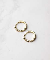【RES】【ANARKH（アナンケ）】ステンレス ツイストデザイン フープピアス