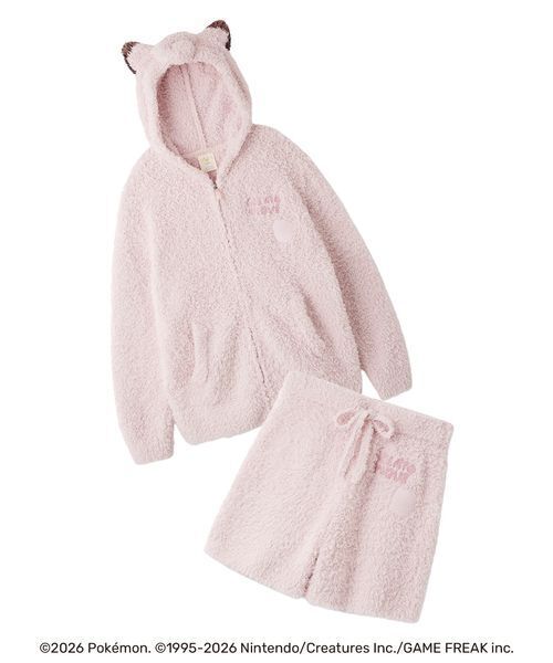 −1000円可！ジェラートピケ 新品パジャマ上下セット ポケモン】ジェラートピッピパーカ&ショートパンツセット（ルーム