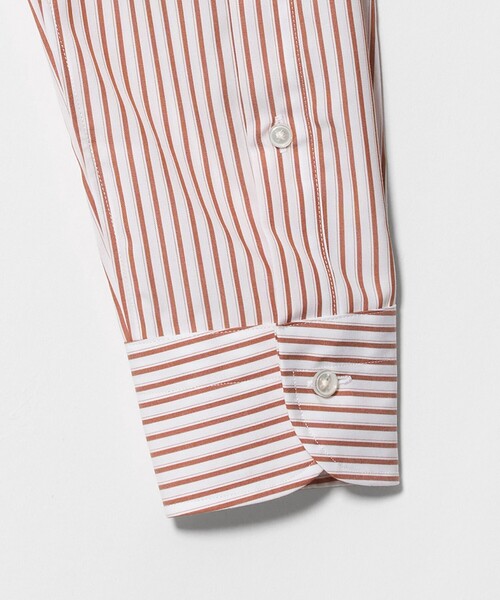 UNITED ARROWS(ユナイテッドアローズ)の「イージーケア AG シックシンストライプ ショートポイント レギュラーカラーシャツ 抗菌防臭(シャツ/ブラウス・メンズ・ダークオレンジ・41cm/39cm/37cm/38cm/40cm)」の5枚目の写真
