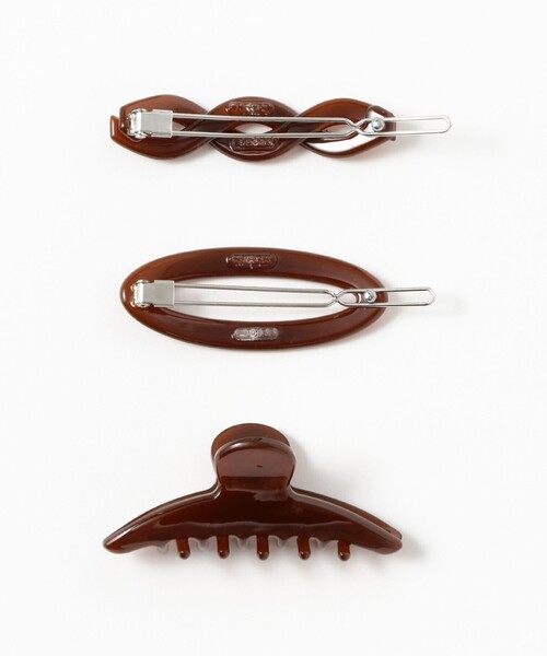 BEAMS BOY(ビームスボーイ)の「ミニ ヘアクリップ 3SET(バレッタ/ヘアクリップ・レディース・ブラウン/パープル・ONE SIZE)」の8枚目の写真