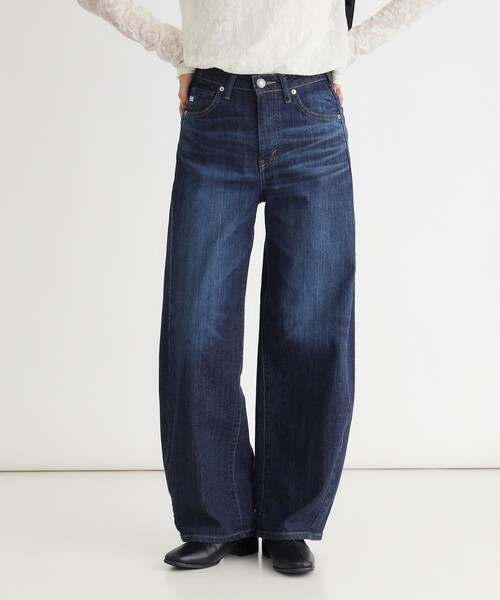 SOMETHING(サムシング)の「HANA CURVE TAPER(その他パンツ・レディース・ネイビー・02/03/04/05)」の1枚目の写真