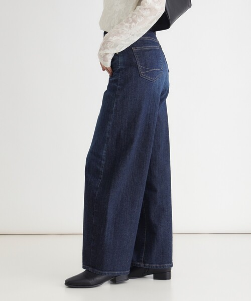 SOMETHING(サムシング)の「HANA CURVE TAPER(その他パンツ・レディース・ネイビー・02/03/04/05)」の3枚目の写真