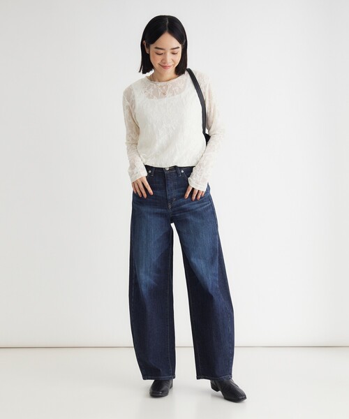 SOMETHING(サムシング)の「HANA CURVE TAPER(その他パンツ・レディース・ネイビー・02/03/04/05)」の5枚目の写真