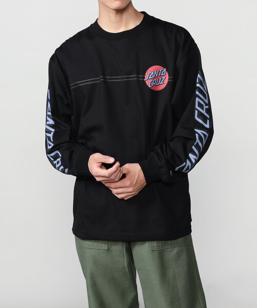SEDAN ALL-PURPOSE(セダンオールパーパス)の「SEDAN ALL-PURPOSE | コットン 長袖プリントTシャツ MEN(Tシャツ/カットソー・メンズ・ホワイト/ブラック・M/L)」の2枚目の写真
