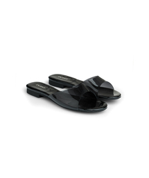 JELLY SLIPPERS IN BLACK
