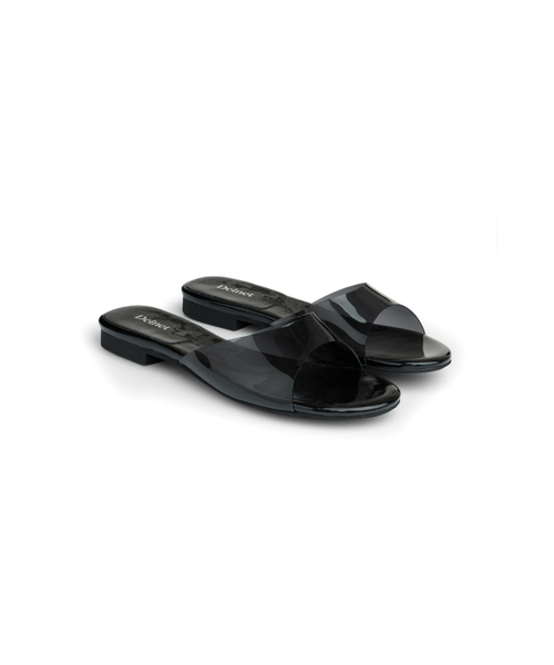 DEINET(ダイニット)の「JELLY SLIPPERS IN BLACK(サンダル・レディース・その他・24cm/25cm/23cm)」の1枚目の写真