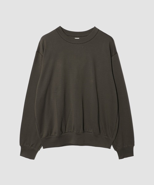 ESTNATION(エストネーション)の「GOOD PEOPLE GOOD STITCHING GOOD PRODUCT for ESTNATION / スーピマコットン クルーネックスウェット《ESTNATION EXCLUSIVE》(スウェット・メンズ・グレー/ダークブラウン・MEDIUM/LARGE)」の2枚目の写真