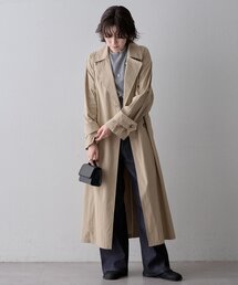 Whim Gazette | バイオピーチロングコート(トレンチコート)