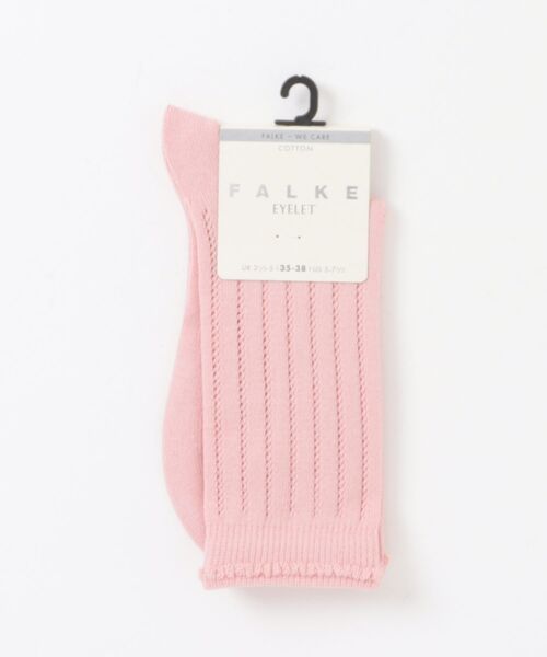 FALKE（ファルケ）の「FALKE | Eyelet Socks（ソックス/靴下・レディース・ホワイト/ライトグレー/ピンク系その他/ブラック・35/38）」の4枚目の写真