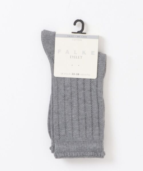 FALKE（ファルケ）の「FALKE | Eyelet Socks（ソックス/靴下・レディース・ホワイト/ライトグレー/ピンク系その他/ブラック・35/38）」の3枚目の写真