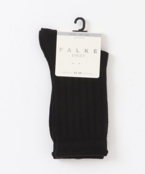 FALKE（ファルケ）の「FALKE | Eyelet Socks（ソックス/靴下・レディース・ホワイト/ライトグレー/ピンク系その他/ブラック・35/38）」の2枚目の写真