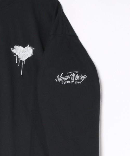 8(eight)(エイト)の「ハートワイドシルエットロンT(Tシャツ/カットソー・メンズ・ブラック/チャコール/ホワイト・MEDIUM/X-LARGE)」の4枚目の写真