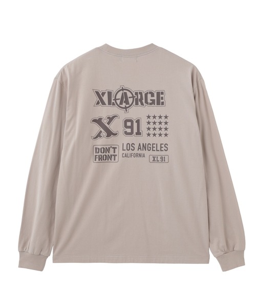 XLARGE(エクストララージ)の「XL L/S TEE(Tシャツ/カットソー・メンズ・ホワイト/ベージュ/ブラック・S/M/L/XL)」の3枚目の写真