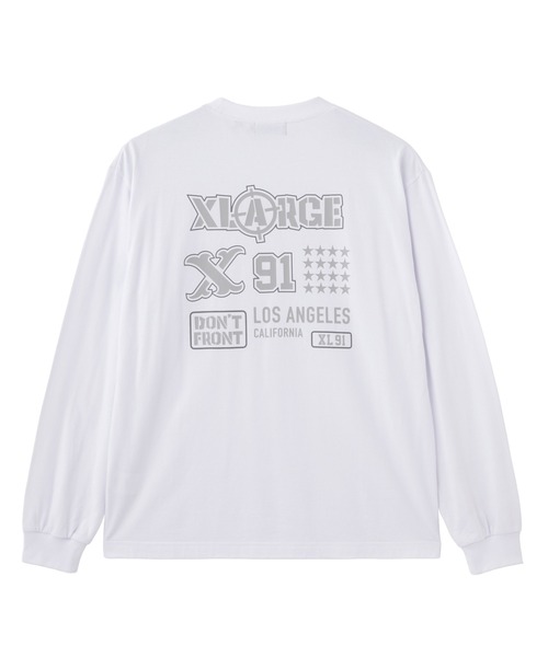 XLARGE(エクストララージ)の「XL L/S TEE(Tシャツ/カットソー・メンズ・ホワイト/ベージュ/ブラック・S/M/L/XL)」の1枚目の写真