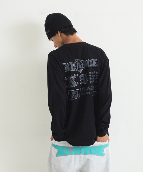 XLARGE(エクストララージ)の「XL L/S TEE(Tシャツ/カットソー・メンズ・ホワイト/ベージュ/ブラック・S/M/L/XL)」の2枚目の写真