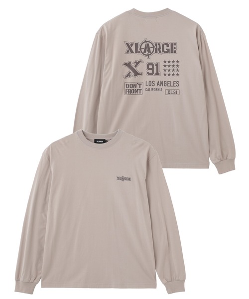 XLARGE(エクストララージ)の「XL L/S TEE(Tシャツ/カットソー・メンズ・ホワイト/ベージュ/ブラック・S/M/L/XL)」の5枚目の写真