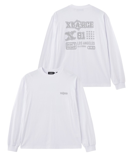 XLARGE(エクストララージ)の「XL L/S TEE(Tシャツ/カットソー・メンズ・ホワイト/ベージュ/ブラック・S/M/L/XL)」の4枚目の写真