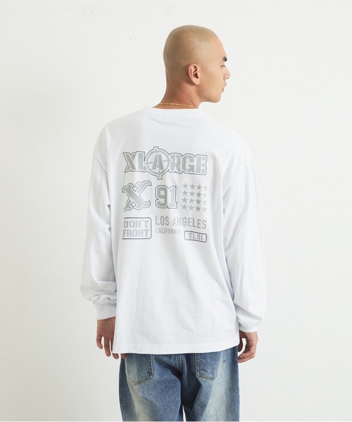 XLARGE(エクストララージ)の「XL L/S TEE(Tシャツ/カットソー・メンズ・ホワイト/ベージュ/ブラック・S/M/L/XL)」の10枚目の写真