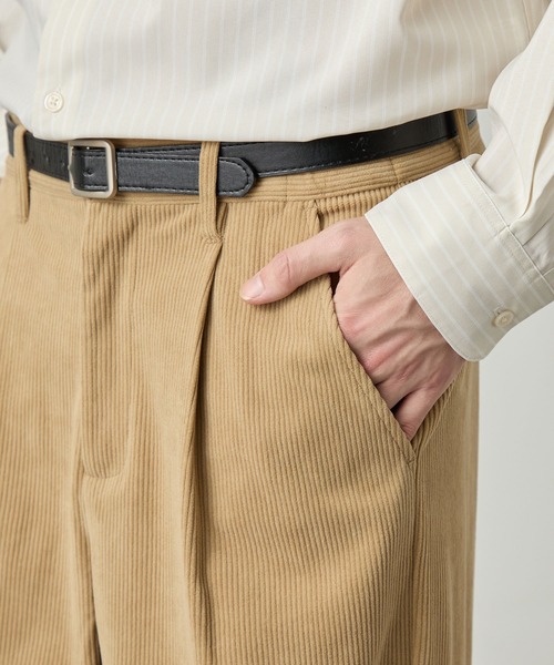 EASENCE(イーズエンス)の「【EASENCE】コーデュロイ セットアップ テーラードジャケット&タックストレートパンツ / 保温・UVカット(セットアップ・メンズ・ブラック/ダークグレー/ベージュ系/ブラウン系/ダークオリーブ・XL/L/M/S)」の6枚目の写真