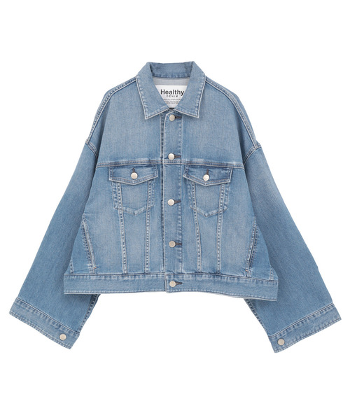 LOGEMENT DE CLAIRE(ロジュモンドクレール)の「【Healthy denim/ヘルシーデニム】Latte(デニムジャケット・レディース・インディゴブルー・FREE)」の10枚目の写真