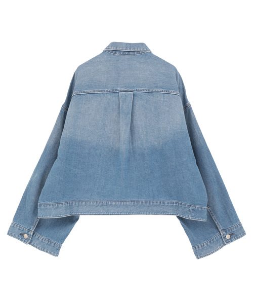 LOGEMENT DE CLAIRE(ロジュモンドクレール)の「【Healthy denim/ヘルシーデニム】Latte(デニムジャケット・レディース・インディゴブルー・FREE)」の18枚目の写真