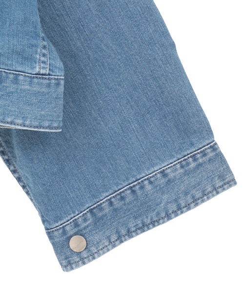 LOGEMENT DE CLAIRE(ロジュモンドクレール)の「【Healthy denim/ヘルシーデニム】Latte(デニムジャケット・レディース・インディゴブルー・FREE)」の11枚目の写真