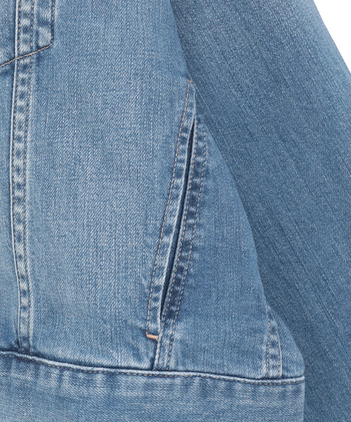LOGEMENT DE CLAIRE(ロジュモンドクレール)の「【Healthy denim/ヘルシーデニム】Latte(デニムジャケット・レディース・インディゴブルー・FREE)」の15枚目の写真