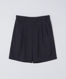 WEB限定｜リネン 2タック ワイド ショート パンツ