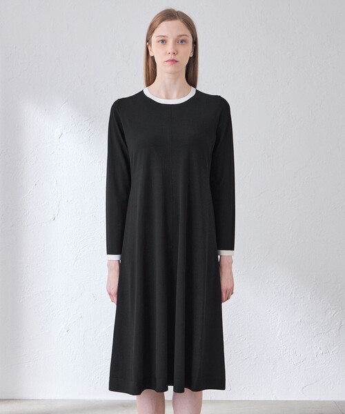 MACKINTOSH LONDON(マッキントッシュ ロンドン)の「レーヨンストレッチニットワンピース(ワンピース・レディース・ベージュ/ブラック・38/40)」の10枚目の写真