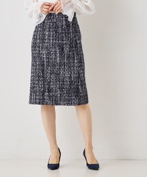 COUP DE CHANCE（クードシャンス）の「【日本製／セットアップ可】スパンコールツイードスカート（スカート）」