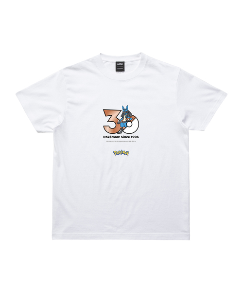 ZOZOSPOT(ゾゾスポット)の「Pokemon 30th Anniversary 1025 T-shirt 「ルカリオ」(Tシャツ/カットソー・レディース・ホワイト・SMALL/MEDIUM/LARGE/X-LARGE/XX-LARGE/XXX-LARGE/100cm/110cm/120cm/130cm/140cm/150cm/160cm)」の1枚目の写真