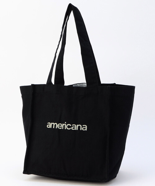 AMERICANA(アメリカーナ)の「Americana/アメリカーナ ケーキトート(トートバッグ・レディース・ブラック/ナチュラル・ONE SIZE)」の1枚目の写真